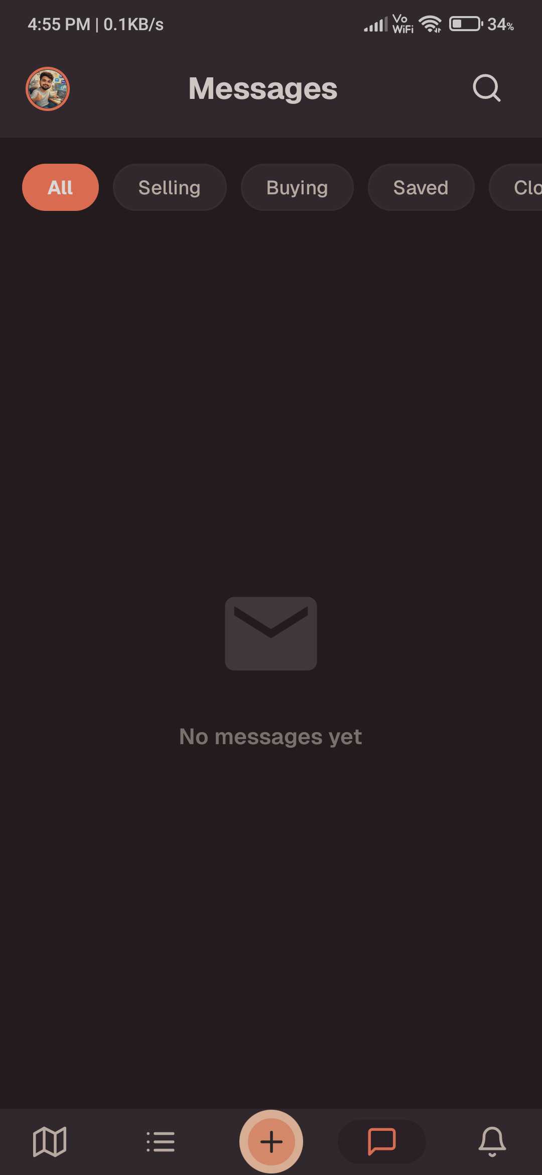 Post Creation Drawer Grid - Mobile View